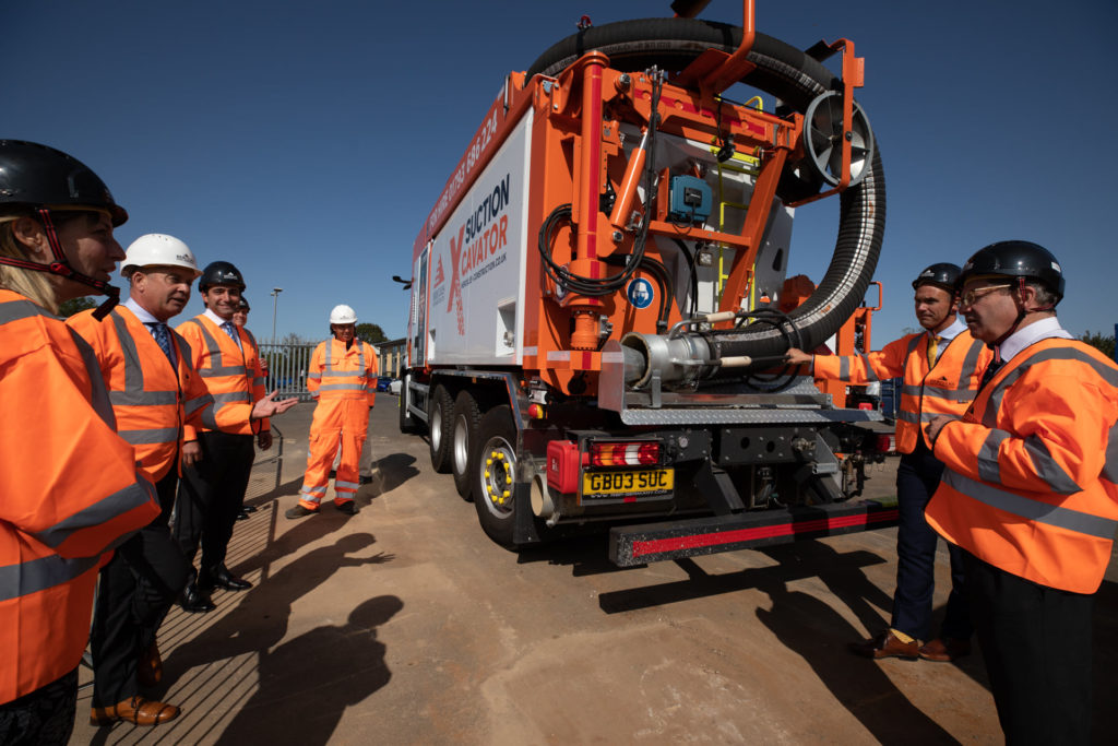 Hercules team around the suction excavators